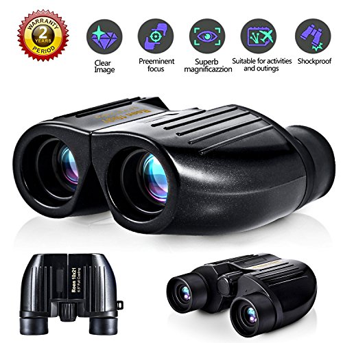 Minuano Binoculars 10x21 - Kids Binoculars for Birds Watching - Compact Binoculars for Adults - Children's Binoculars - Lightweight Binoculars for Traveling - Small Boys & Girls Binoculars
