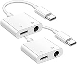 iPhone 15 Headphone Adapter,2Pack USB C to 3.5mm