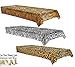 Curated Nirvana Wild Stripes Animal Print Table Cover Bundle | Tiger, Zebra & Leopard Print Jungle Theme Table Cloths
