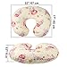 Onacosht Nursing Pillow Cover 2 Pack 100% Cotton Ultra Soft Snug Fits on Infant Breastfeeding Support Pillow Floral Pattern for Baby Girl