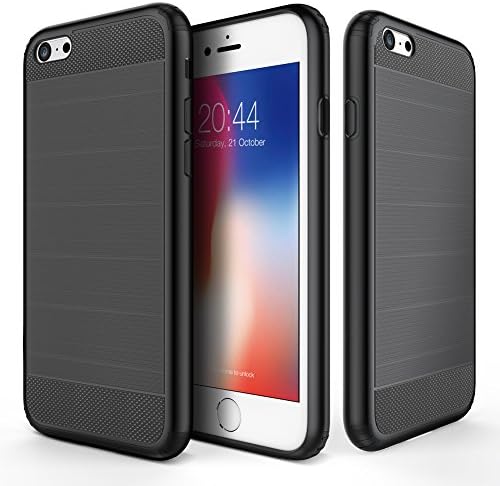 iPhone 6S Plus Case, iPhone 6 Plus Case, Cirso Dual Layer Protective Case Impact Resistant Shockproof with Hard Shell Cover Fit for Apple iPhone 6/6S Plus (Black)