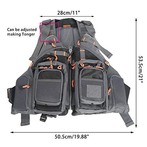 Amarine Made Fly Fishing Vest Pack (Fishing Vest/Fishing Sling Pack ...