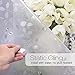 rabbitgoo Window Privacy Film, Frosted Glass Window Film, Stained Glass Removable Decorative Privacy Sticker, Non Adhesive UV Blocking Front Door Covering for Home, 3D Autumn Leaf, 35.4