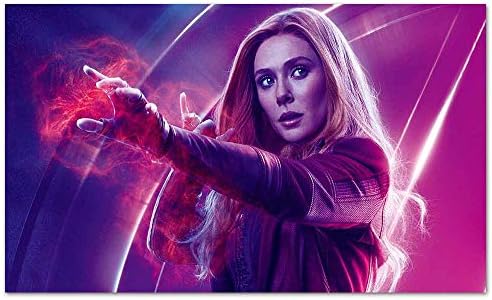 Cowspring Cool Posters Scarlet Witch Wanda maximoff Avengers Infinity war Elizabeth Olsen Picture Print on Canvas for Home Decor
