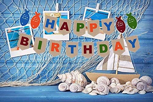 Samahara The Big One Birthday Theme Fishing Happy Birthday Banner