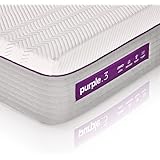 The New Purple Mattress, with Soft 3" Smart Comfort Grid Pad and Cooling Comfort-Stretch Cover (Queen)