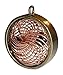 High Power Orgone Pendant - Double Sided Metal Vortex on black silken cord