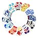 HOVEOX 12 Pairs Anti-slip Socks Toddler Socks, Baby Socks Unisex 12-36 Months