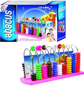 Ratnas Educational Abacus Senior for Kids to Count, add & Subtract with Colourful Beads