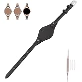 MMBAY 8mm Women Leather Watch Bands Compatible Fit for Fossil 8 mm ES2829 ES2830 ES3060 ES3076 ES3077 ES3148 ES4119 ES4176 ES3262 ES3077 Replacement Watch Strap Wirstband Bracelet For Men and Women