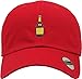 KBSV-038 RED Henny Bottle Dad Hat Baseball Cap Polo Style Unconstructed Adjustable Classic