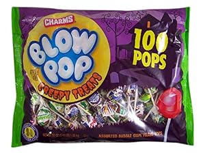 Image of Halloween Assorted Blow Pop Creepy Treat Bag, 55 oz