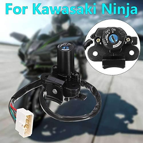 Motorcycle Ignition Switch Lock Key Set For Kawasaki Ninja 250R EX 250 2008-1202 Ninja 300 2013-2014