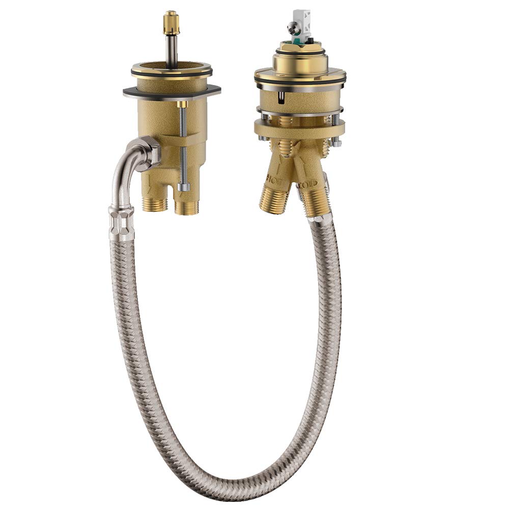 hansgrohe Basic Set for 2-hole Rim-Mounted Bath Mixer