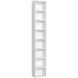 Libreria A 10 Cubi VASAGLE 129,5x129,5x29 Cm | Scaffale Aperto Bianco, Antiribaltamento, 10 Kg Per Scomparto