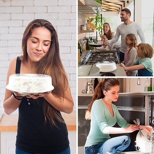 Microwave Cover BPA Free for Kitchen - Microwave Lid Perfect for Protecting Food Dishes - Microwave Cover 24cm Diameter