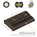 Shvigel Business Card Holder - 100% Genuine Leather - Visiting Card Case - Front Pocket Card Wallet Organizer (Brown Vintage)