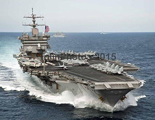 USS Enterprise (CVN 65) is underway in the Atlantic Ocean (8.5 x 11 Print)