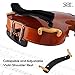 SOL Universal Violin Shoulder Rest with 2 Rosin Stones - Adjustable Collapsible Fiddle Pad with Gel Feet for 3/4 and 4/4 Violins