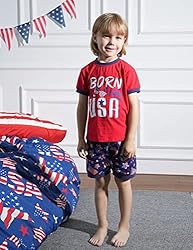 A&J DESIGN Toddler Boys 4th of July Pajamas Kids