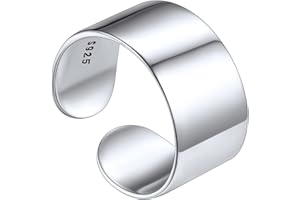 Silvora Sterling Silver Toe Ring for Women, Open Adjustable Rings Toe Jewellery Solid Silver Band Fnger Knuckle Midi Ring Set