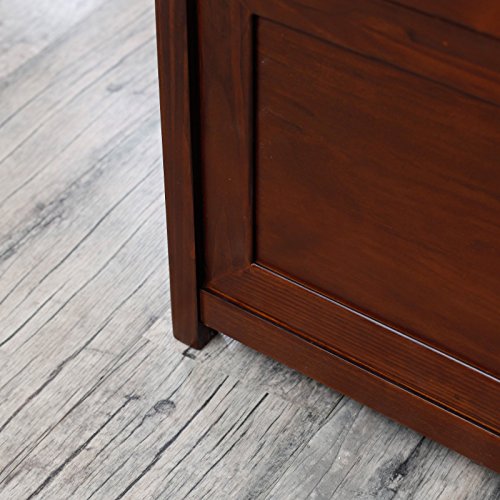 image for Belham Living Cedar Chest Mission Bench with Cushion - Cherry