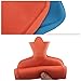 WTSHOP 2 pack Premium Simple Rubber 2L Hot Water Bag(an orange one and a blue one),Great for Pain Relief,Hot and Cold Therapy,Natural Rubber BPA FREE-Durable Hot Water Bottle