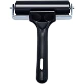 Rubber Brayer Roller for Boat Flooring Tools - Tape Roller for Decking Installation,RV Roof,Wallpaper,Broadstep Smoothing(4 inch, 1PCS)