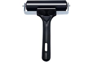 GYDOTY Rubber Brayer Roller for Boat Flooring Tools - Tape Roller for Decking Installation,RV Roof,Wallpaper,Broadstep Smoothing(4 inch, 1PCS)