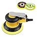 Professional Air Random Orbital Palm Sander, Dual Action Pneumatic Sander, Low Vibration, Heavy Duty … (5-inch Yellow)