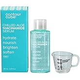 Niacinamide Face Serum - Chilled Aloe Niacinamide Serum - Ice Facial Treatment for Clear Skin, Brightening and Minimizing Large Pores - Reduces Acne Marks & Blemishes for Even Skin Tone