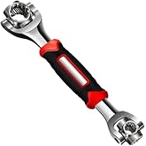Universal Wrench 52 in 1 Socket Wrench Multifunction Wrench Tool with 360 Degree Rotating Head, Spanner Tool for Home Bicycle Car Repair