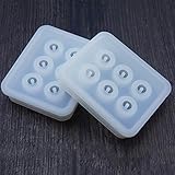 RoseSummer Silicone DIY Bead Mold Round Square Shape Jewellery Making Mould