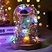 Nasharia 16 Colors LED Fairy Lights with Remote, 33 Ft 100 LEDs String Lights USB Powered Firefly Twinkle Lights Multi Color Changing Waterproof Silver Wire Lights for Bedroom Patio Garden Party