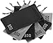 Microfiber Pouch - Soft Storage Bag(s) for Glasses and Cell Phones (Black&Gray 4