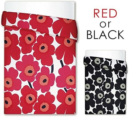 Amazon マリメッコ Marimekko ベッドリネン シングル用 掛け布団カバー Unikko ウニッコ レッド 北欧 Marimekko マリメッコ 掛けふとんカバー 通販