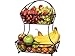 Gourmet Basics by Mikasa Loop and Lattice 2-Tier Flatback Metal Fruit Basket, Antique Black