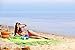 Large Outdoor Best Beach Blanket by Fjord Pro - HUGE 7' x 9' Feet Dimensions - 6+1 Sand Pockets Anchors - The Oversized Sandproof & Durable Nylon Picnic Mat For The Family - Quality Beach Accessories