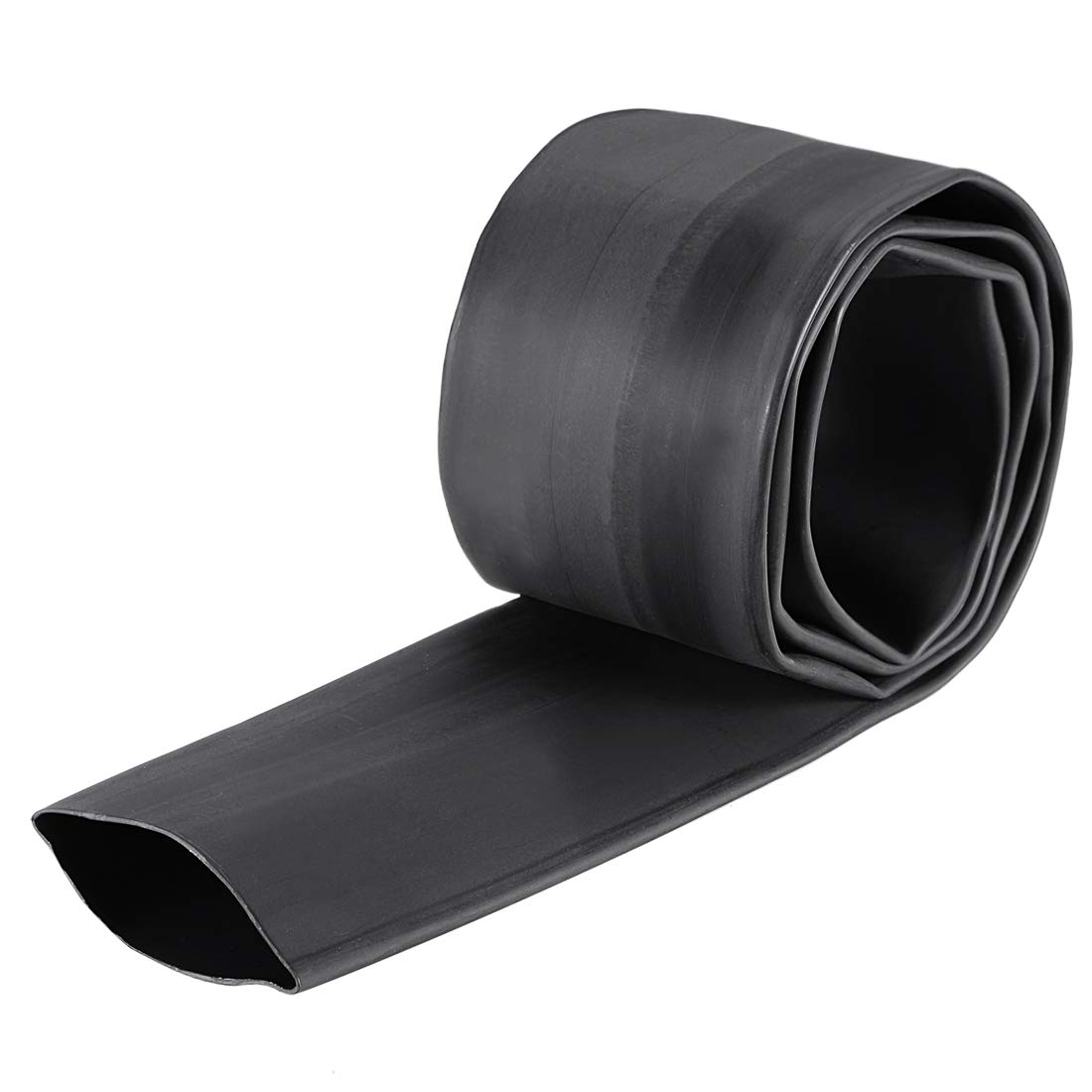 sourcing map Heat Shrink Tubing, 40mm Dia 65mm Flat Width 3:1 rate Shrinkable Tube Cable Sleeve 1m - Black