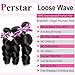 Perstar 8A Brazilian Loose Wave Hair Extension Virgin Human Hair Weaving 3 Bundles Loose Wave Virgin Hair With Lace Closure 100% Human Hair Weaves Extension Brazilian Virgin Hair12
