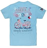 Simply Southern Preppy Sky T-shirt Make America Preppy Again, Various Sizes