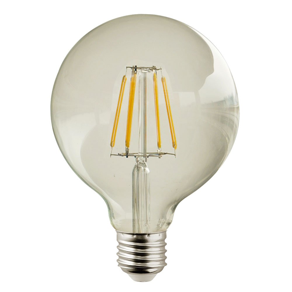 Lighted LED Bulb E27, 7 W, Transparent Gold, 125 x 175 mm
