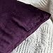 MIULEE Pack of 2 Velvet Soft Soild Decorative Square Throw Pillow Covers Set Cushion Case for Sofa Bedroom Car 16 x 16 Inch 40 x 40 cm Eggplant Purple