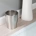 iDesign Avery Wastebasket Trash Can for Bathroom, Kitchen, Office - Brushed Stainless Steel
