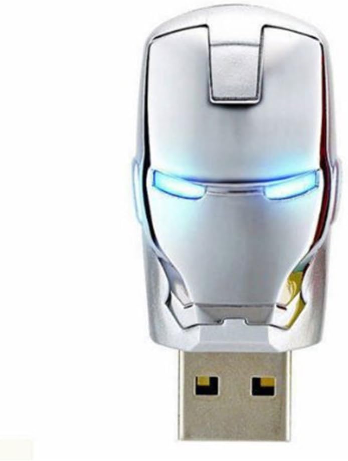 U-disk Avengers Series USB Flash Drives USB2.0 CE Standard (16G, Iron Man Silver)