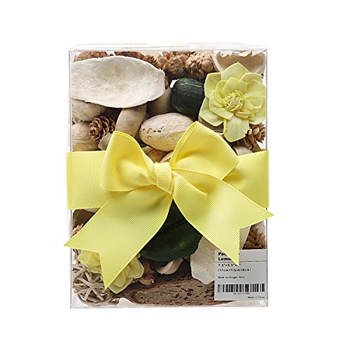 image for Qingbei Rina Gifts,Pleasant Yellow Lemon Scent Natural Potpourri,inclu