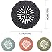 Shower Hair Drain Catcher, 4 Pack Hair Catcher Shower Drain Cover for Bathroom and Kitchen, Bathtub Drain Hair Catcher, Reusable Rubber Sink Strainer