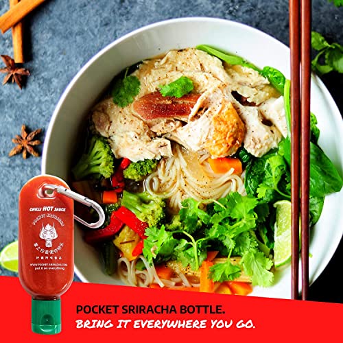 Pocket Sriracha Keychain Hot Sauce Bottle Mini Siracha to go Hot