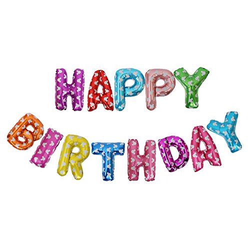 16" HAPPY BIRTHDAY Alphabet Letters Balloons Foil Balloons Mylar Balloons Party Decoration Balloons