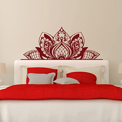 MANDALA Decorate The BEDS Wall Vinyl Decal Morrocan Pattern Sticker Lotus Flower Vinyl Decal Bohemian Boho Decor For Bedroom Home FD204